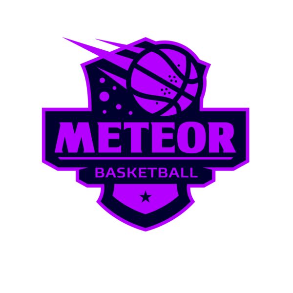 Meteor Basketball logo template Thumbnail